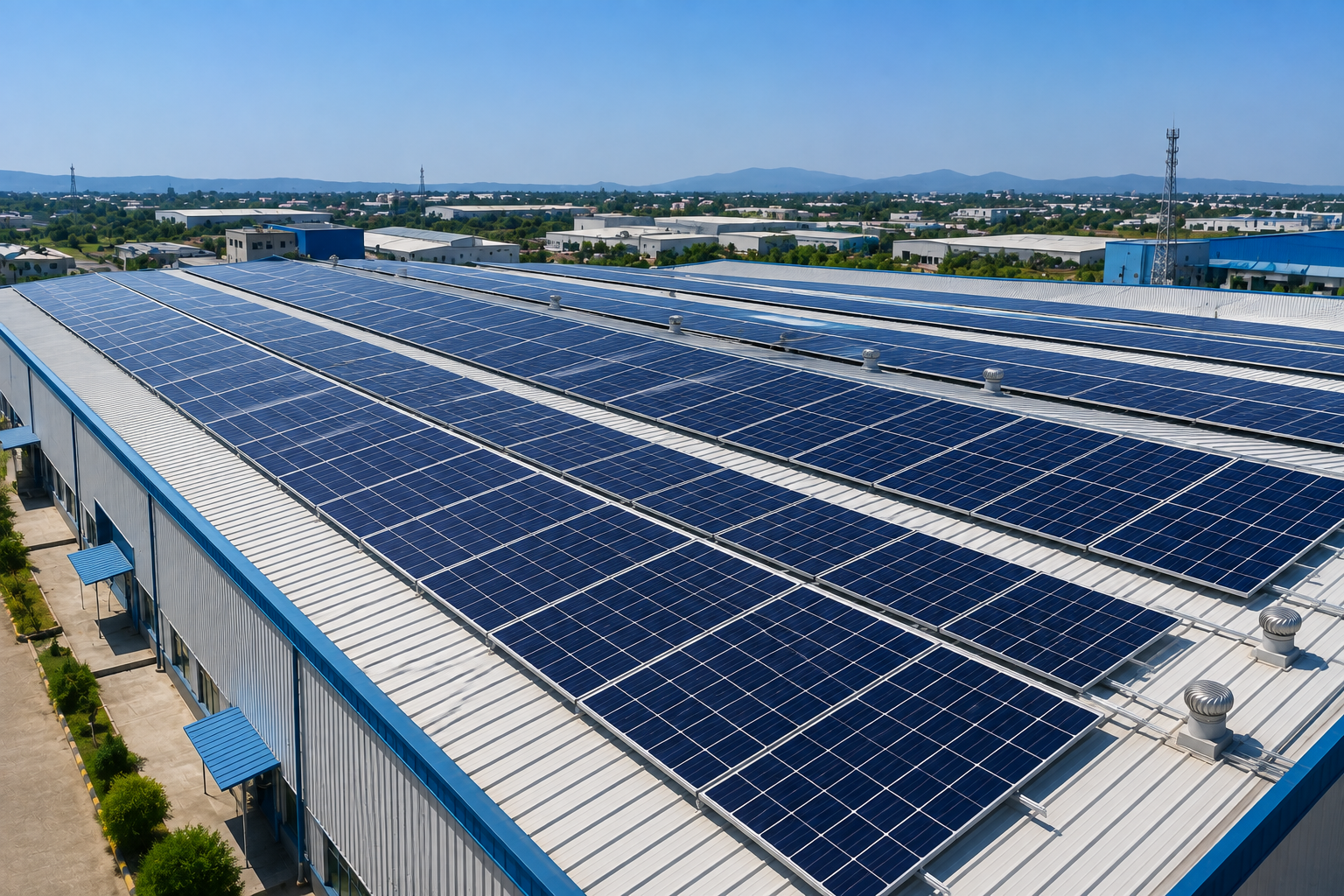 Completed Rooftop Solar System
